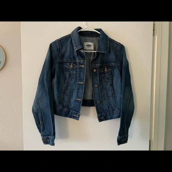 Old Navy Cropped Denim Jacket, size XS - Picture 1 of 4